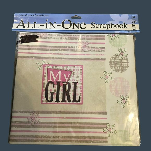 Carolees Creations All-In-One My Girl Scrapbook Album 8x8 - Picture 1 of 6